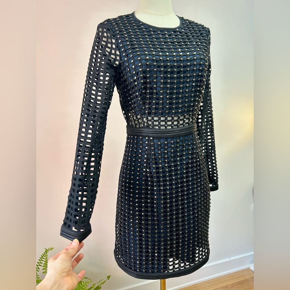 Topshop black & navy dress